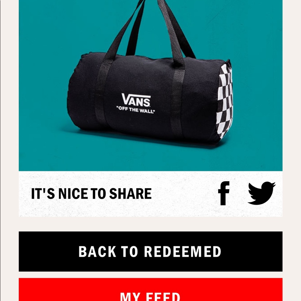 Exclusive Vans Duffle Bab